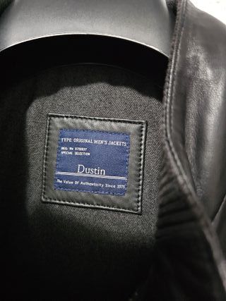 Chaqueta de Piel Dustin Negra Hombre