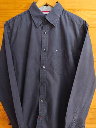 Camisa Tommy Hilfiger Color Azul Talla L.