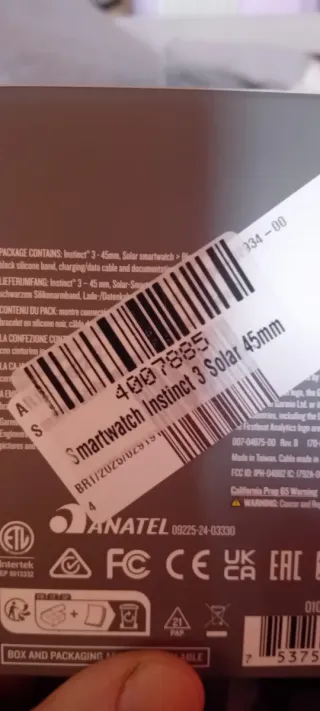 Garmin Solar Smartwatch Nero/Arancio