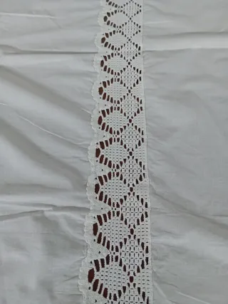 Antico tendone ricamato a mano 160x115 cm