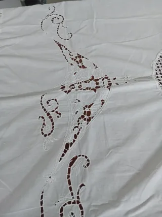 Antico tendone ricamato a mano 160x115 cm