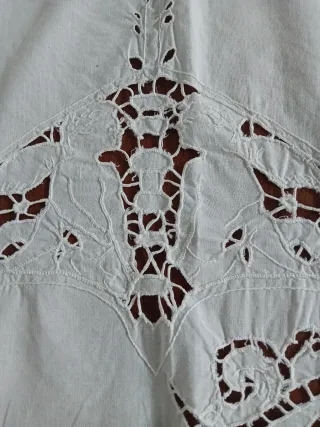 Antico tendone ricamato a mano 160x115 cm