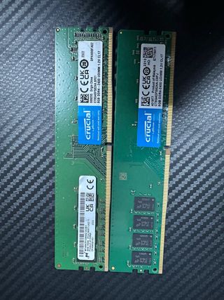 2x Crucial 8GB DDR4 2400MHz UDIMM RAM#785111