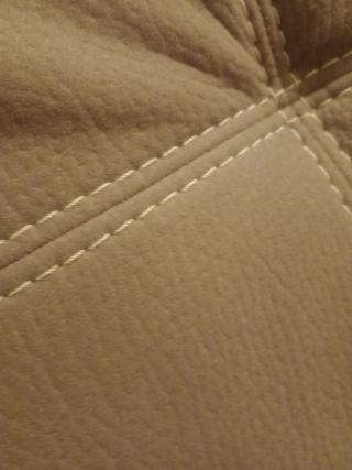 Divano tessuto/pelle beige/marrone