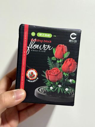 Building Block Flower Roses Botanicals - No Lego