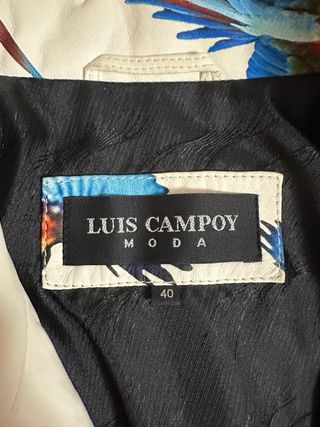 Cazadora Piel Luis Campoy Multicolor