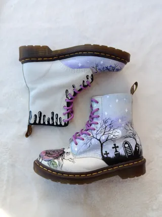 Botas Dr. Martens personalizadas pintadas a mano