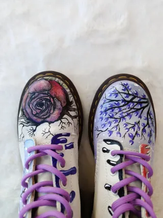 Botas Dr. Martens personalizadas pintadas a mano