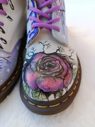 Botas Dr. Martens personalizadas pintadas a mano