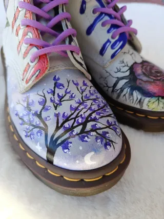 Botas Dr. Martens personalizadas pintadas a mano
