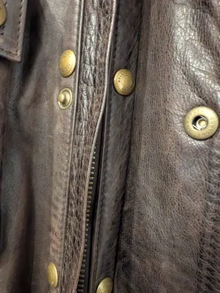 Chaqueta de cuero Belstaff Panther Marrón