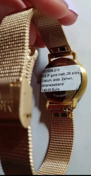 Reloj M&M Dorado y Blanco