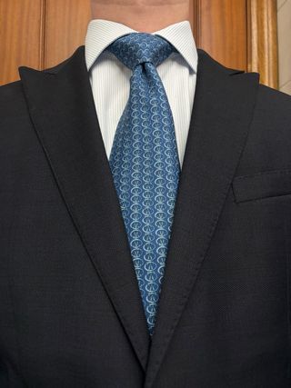 Corbata Hermès Azul 7874 UA