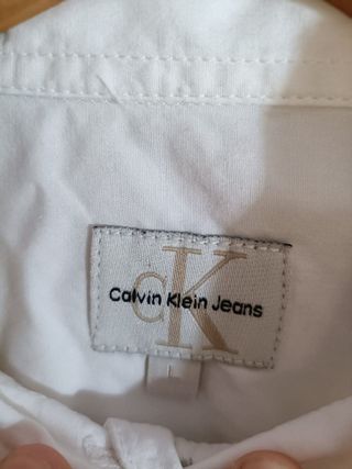 Camisa Calvin Klein Color Blanco Talla XS Nueva.