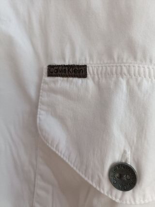 Camisa Calvin Klein Color Blanco Talla XS Nueva.