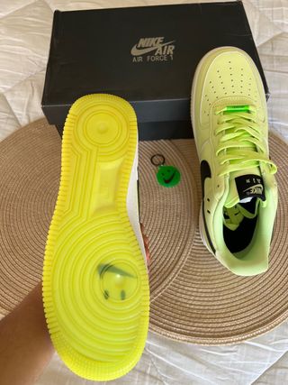 Nike Air Force 1 Talla 42 Verde/Amarillo