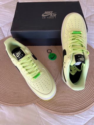 Nike Air Force 1 Talla 42 Verde/Amarillo
