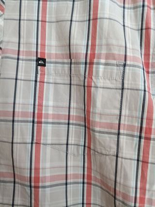 Camisa Quiksilver Color Beige, Gris y Naranja L