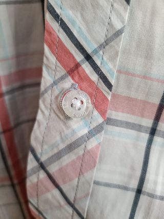Camisa Quiksilver Color Beige, Gris y Naranja L