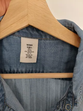 Vestido camisero vaquero premamá