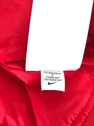 Cazadora Bomber Nike Roja Talla S