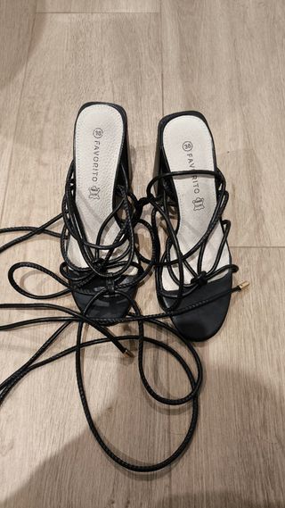 Sandalias tacón FAVORITO Talla 38, piel