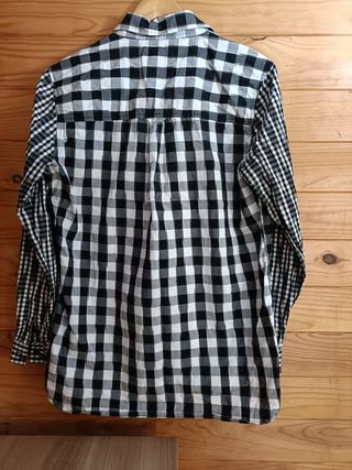 Camisa Lois Color Negro, Gris y Blanco Talla M