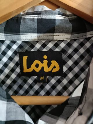 Camisa Lois Color Negro, Gris y Blanco Talla M
