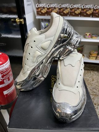 Zapatillas Adidas x Raf Simons Plata/Blanco