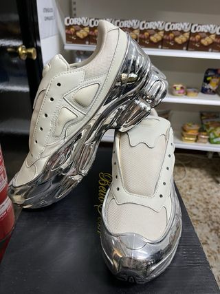 Zapatillas Adidas x Raf Simons Plata/Blanco