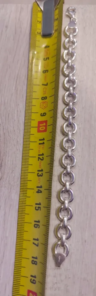 Bracciale a maglie circolari in argento 1ª ley