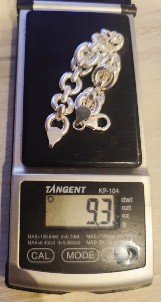 Bracciale a maglie circolari in argento 1ª ley