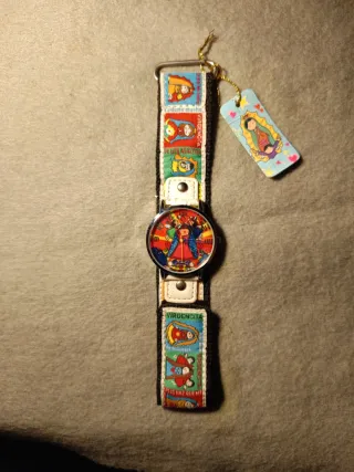 Reloj Mexicano Virgen de Guadalupe Multicolor