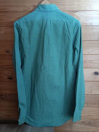 Camisa Ralph Lauren Color Verde y Azul Talla S.