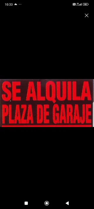 Se alquila plaza de garaje