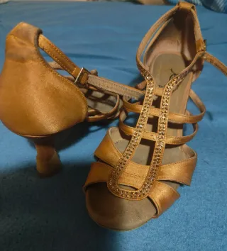 Zapatos de baile Reina dorados