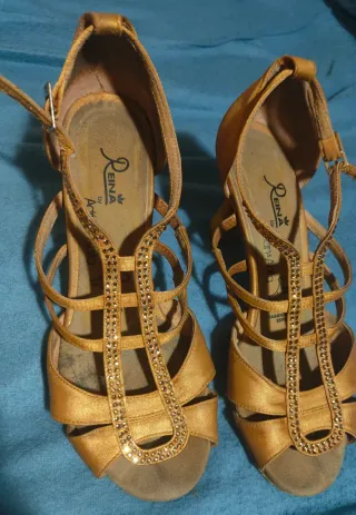 Zapatos de baile Reina dorados