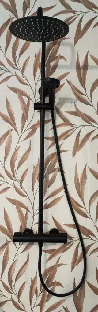 Columna Ducha Termostática Negra