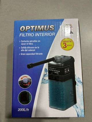 Filtro interior Optimus OP200 para acuario