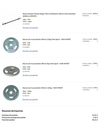 Barra Aeróbic Fitness Gorilla Sports