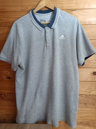 Polo Adidas Color Gris Talla XL Nuevo