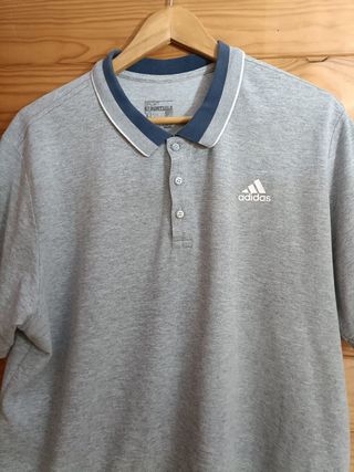 Polo Adidas Color Gris Talla XL Nuevo