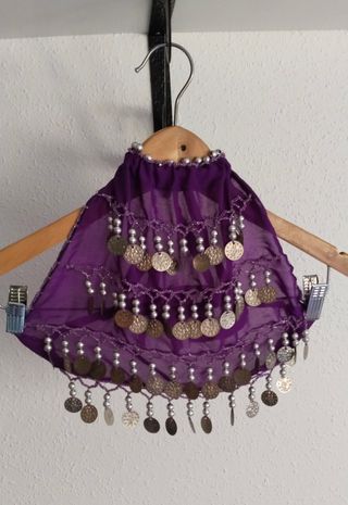 Bedlah o vestido danza del vientre con crótalos