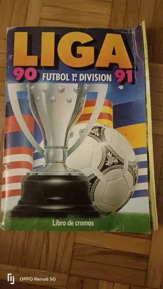 Álbum cromos Liga 90-91 Fútbol 1ª División