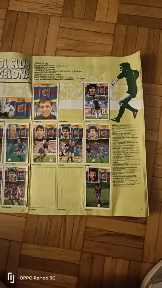 Álbum cromos Liga 90-91 Fútbol 1ª División