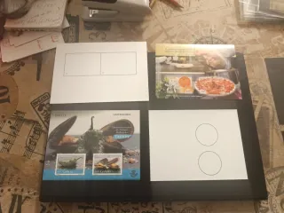 Lote 4 Hojitas Sellos España Gastronomía