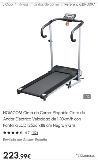 Cinta de Correr Homcom Plegable