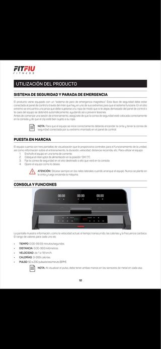 Cinta de correr MC-560 12 velocidades 18km.