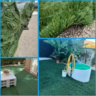 Césped artificial reciclado