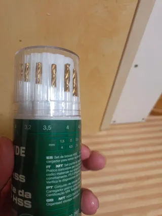 Set Brocas HSS Parkside Metal 11 Unidades